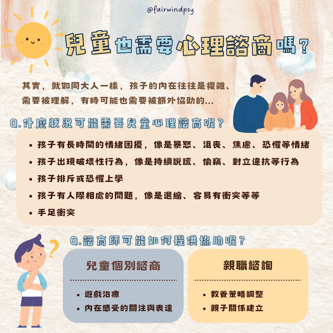 兒童也需要心理諮商嗎？